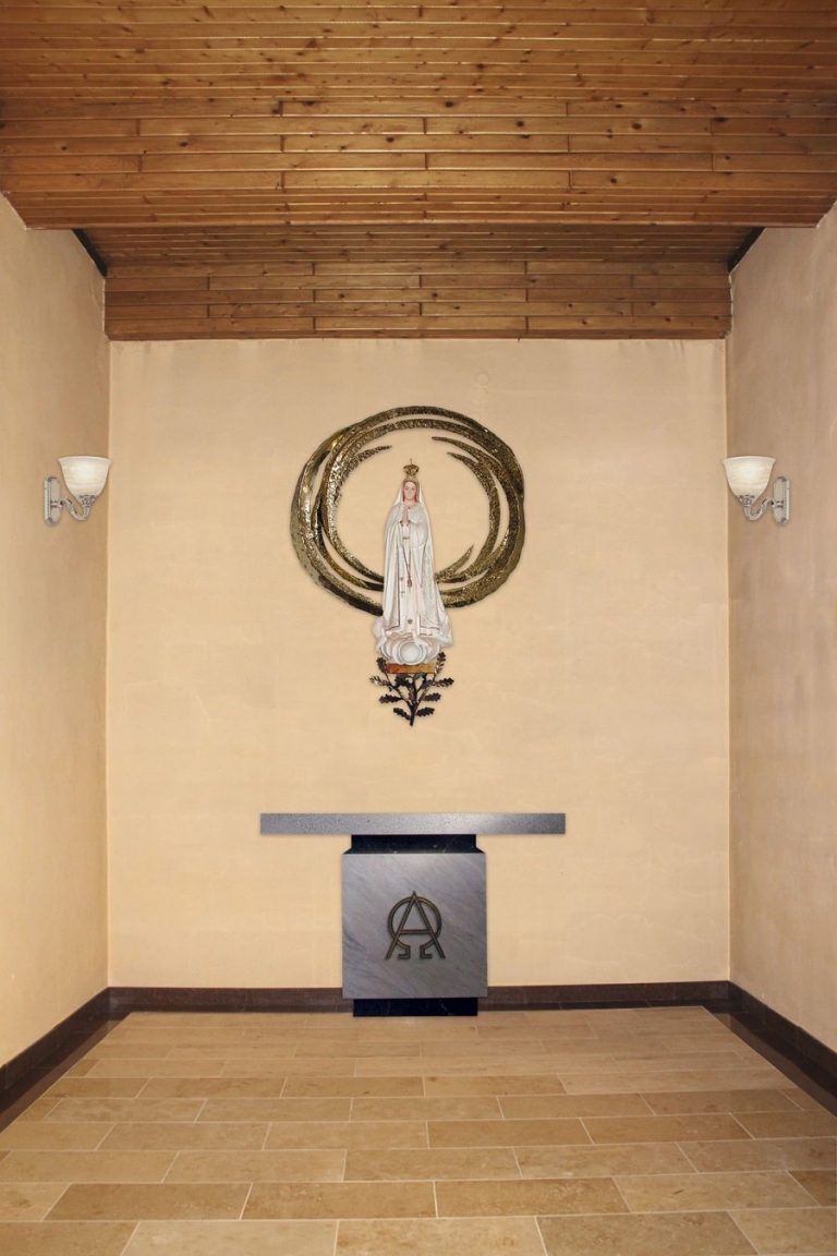 projekty wystroju wnętrz sakralnych - ołtarz boczny 1b