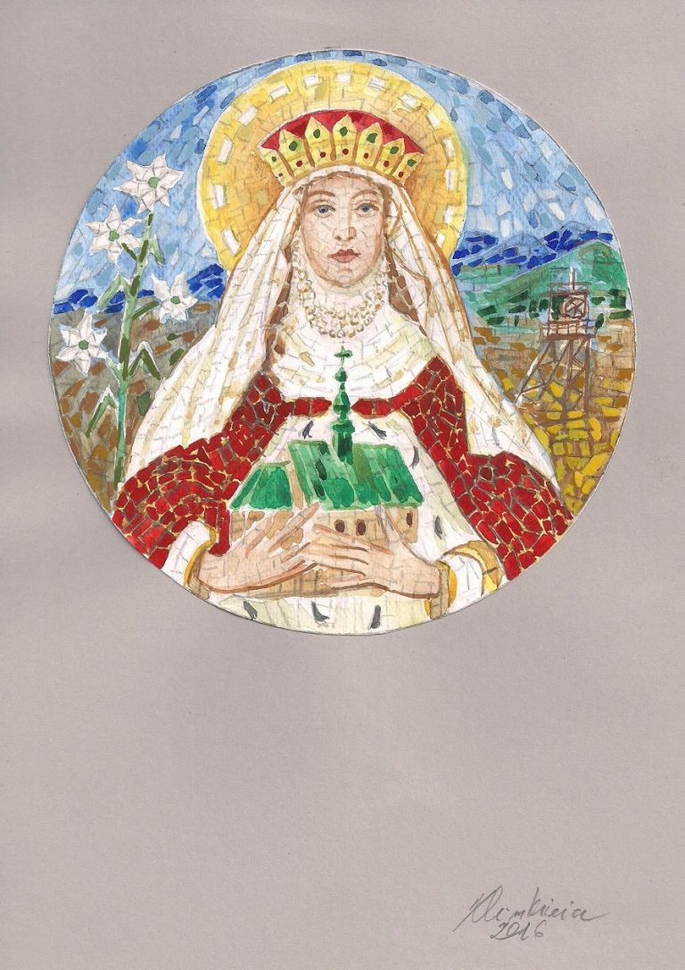 projekty wystroju wnętrz sakralnych - projekt mozaiki 2