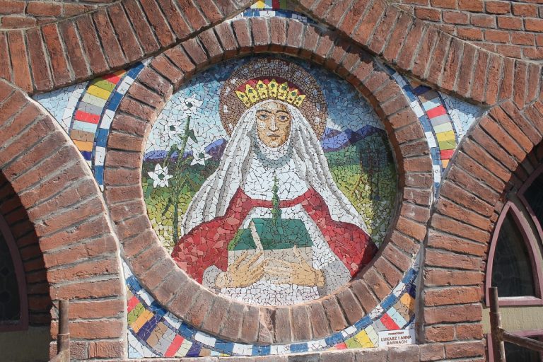 mozaiki ceramiczne kamienne szklane - Św. Kinga