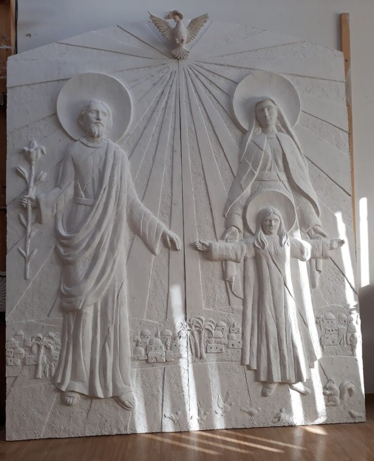 rzeźby płaskorzeźby aplikacje - Model drzwi do odlewu w brązie